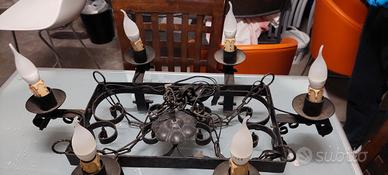lampadario in ferro