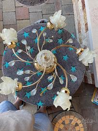 Lampadario stile liberty floreale