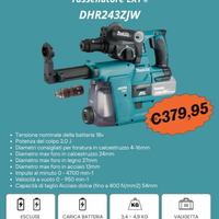 Makita DHR243ZJW Tassellatore SDS-Plus 18V NUOVO