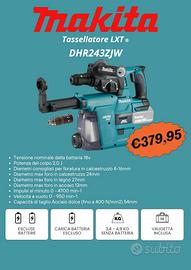 Makita DHR243ZJW Tassellatore SDS-Plus 18V NUOVO