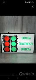 Insegna luminosa vintage Negozio del Semaforo 