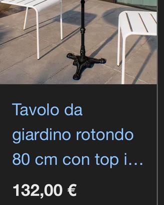 Tavolino in marmo da bar