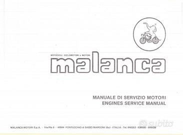 Manuali officina partlist x Malanca 50-80-125-150