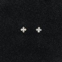 Orecchini Croci Brillanti - Unisex 6mm