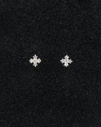 Orecchini Croci Brillanti - Unisex 6mm