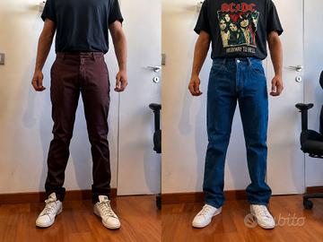 Lotto 2 Pantaloni Uomo DonDup + Amish