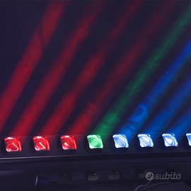 Barra luminosa a LED a fascio mobile RGBW