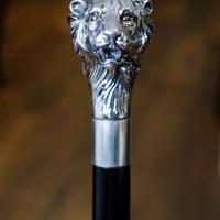 Bastone da passeggio pomolo argento 10g – LEONE