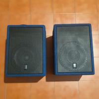 Coppia casse audio attive amplificate da studio dj