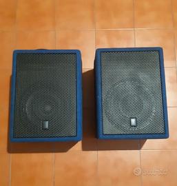 Coppia casse audio attive amplificate da studio dj