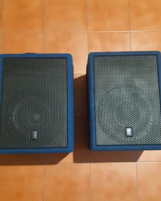 Coppia casse audio attive amplificate da studio dj