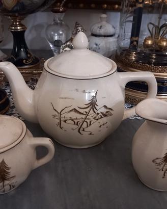 servizio tè ceramica  Laveno Guido Andlovitz

