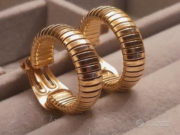 Orecchini vintage Tubogas Bijoux Cascio, Firenze 