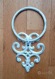 4 Appendini in ferro battuto shabby