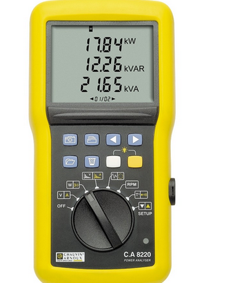 Tester Analizzatore di potenza/rete C.A8220