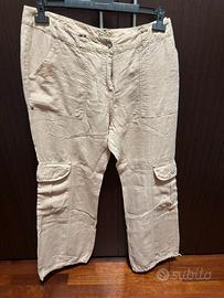 Pantalone Beige Lino 100%