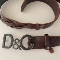 Cintura cuoio intrecciato D&G mis.110cm