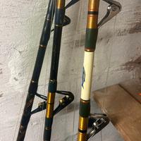 Set 3 Canne da traina d’altura con mulinelli