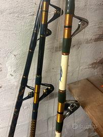 Set 3 Canne da traina d’altura con mulinelli