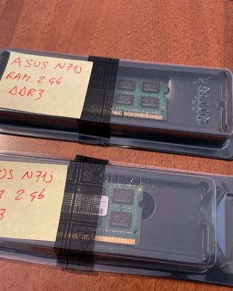 2 memorie RAM da 2GB ddr3 Asus N71J
