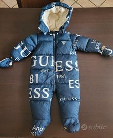 Tutina imbottita stampa all over GUESS 6-9Mesi