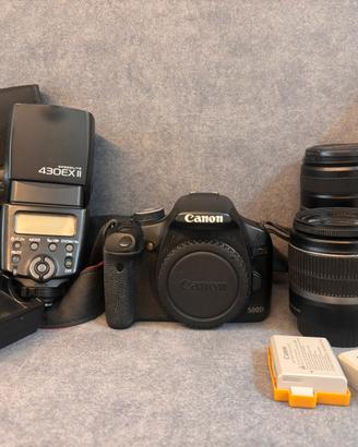 Fotocamera Reflex Canon EOS 500D + accessori