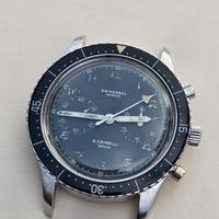 orologio militare raro universal geneve cairelli 