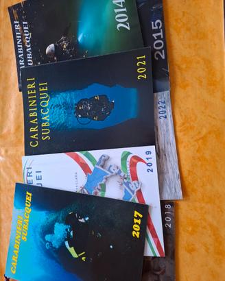 CALENDARI STORICI CARABINIERI "NUCLEI SUBACQUEI"