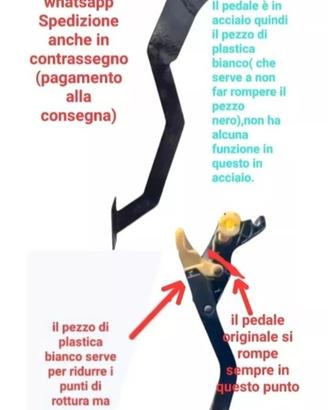 Pedale leva frizione spark in acciaio artigianale