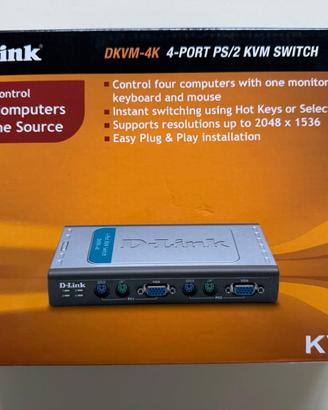 D-Link switch 4 porte