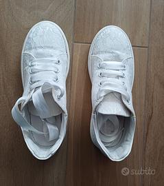 Scarpe bianche comunione cresima battesimo sneaker