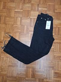 JEANS FLARE FIT ZARA NERI TG 46 IT CARTELLINO