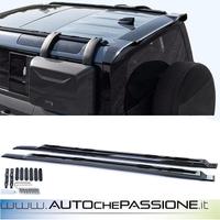 Portapacchi in alluminio nero per Land Rover Defen