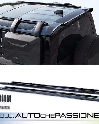 Portapacchi in alluminio nero per Land Rover Defen
