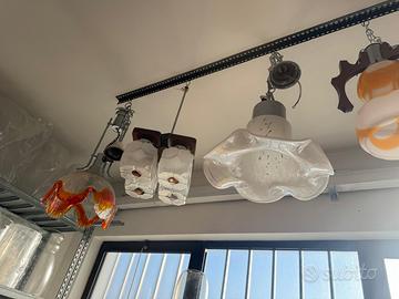 Lampadario vetro di Murano Mazzega