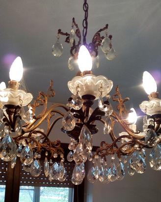 Lampadario a gocce anni 60