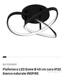 plafoniera led 40 cm