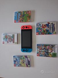 nintendo switch + accessori e giochi