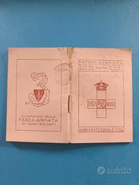 LIBRETTO TERZA ARMATA REGIO ESERCITO ITALIA 1929