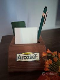 Organizzatore per scrivania , vintage , in legno m