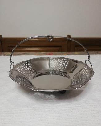 Cestino Tavola Motta Acciaio Inox Vintage Rotondo 
