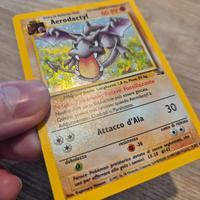 Carta Pokémon Aerodactyl holo set fossil