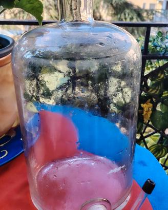 Antico Recipiente da Farmacia in Vetro Soffiato,An