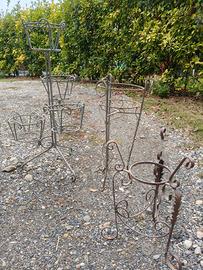 Portavasi in ferro battuto