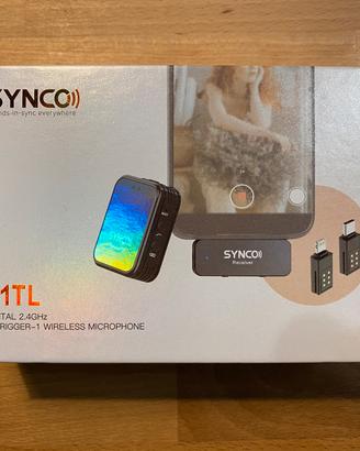 Microfono lavalier wireless SYNCO G1TL iOS Android