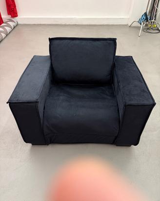 poltrona vidal xl colore nero