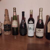 Bottiglie vini d'annata da collezione