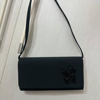 Borsa nera elegante farfalla chic