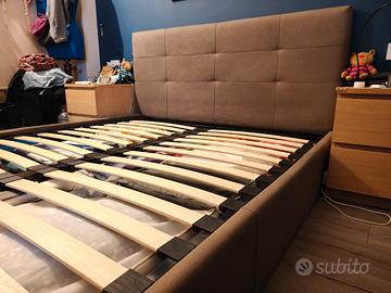 Letto Matrimoniale con Contenitore + Materasso