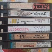 VHS videocassette film horror video musicali e Juv